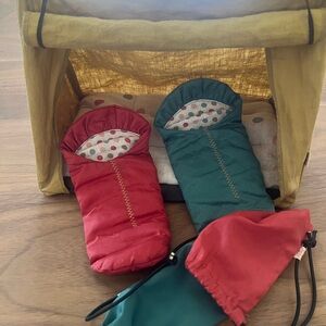 Maileg mouse tent with two sleeping bags